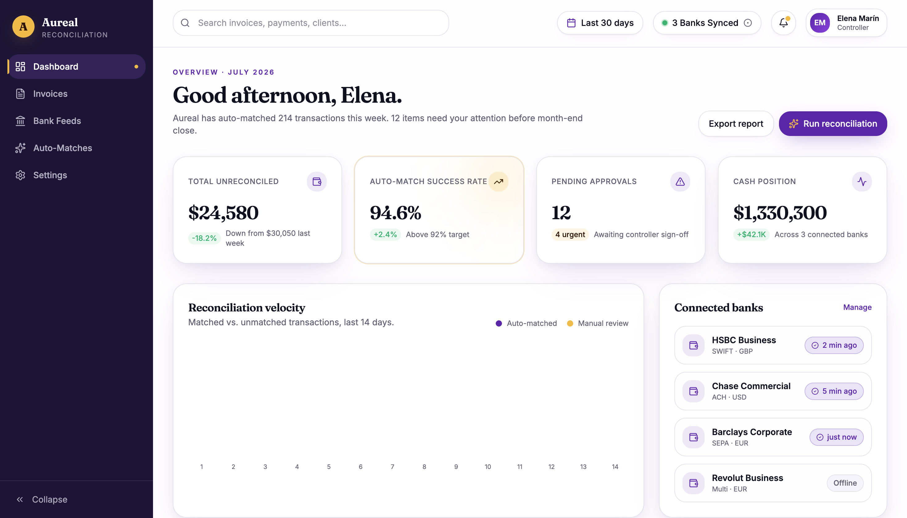 FinTech — UI screenshot