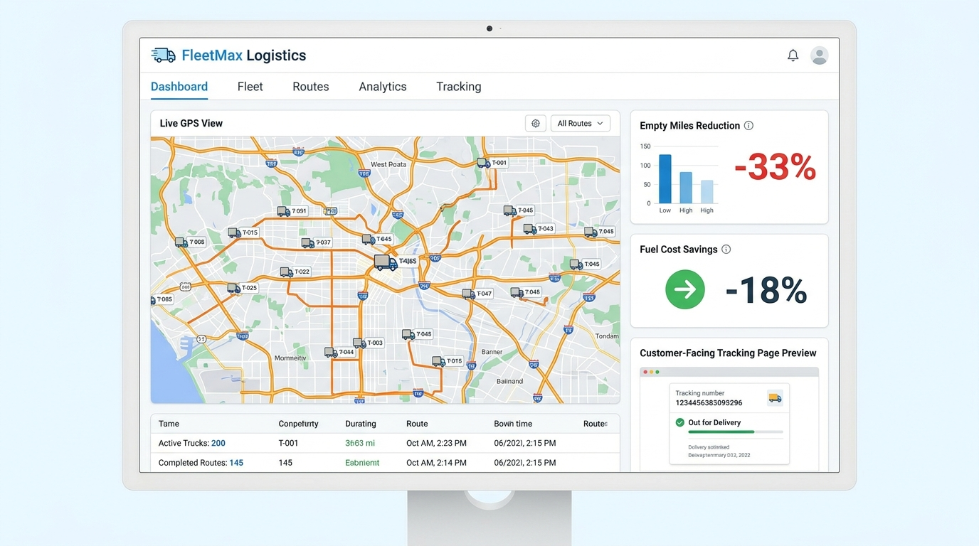 FleetMax Logistics — FleetMax Logistics cut fuel costs by 18% with AI-powered route optimization